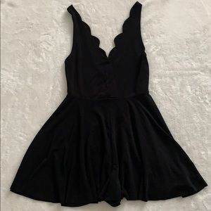 Kimchi Blue Sleeveless Scallop Neckline Romper